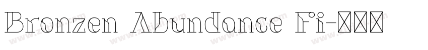 Bronzen Abundance Fi字体转换